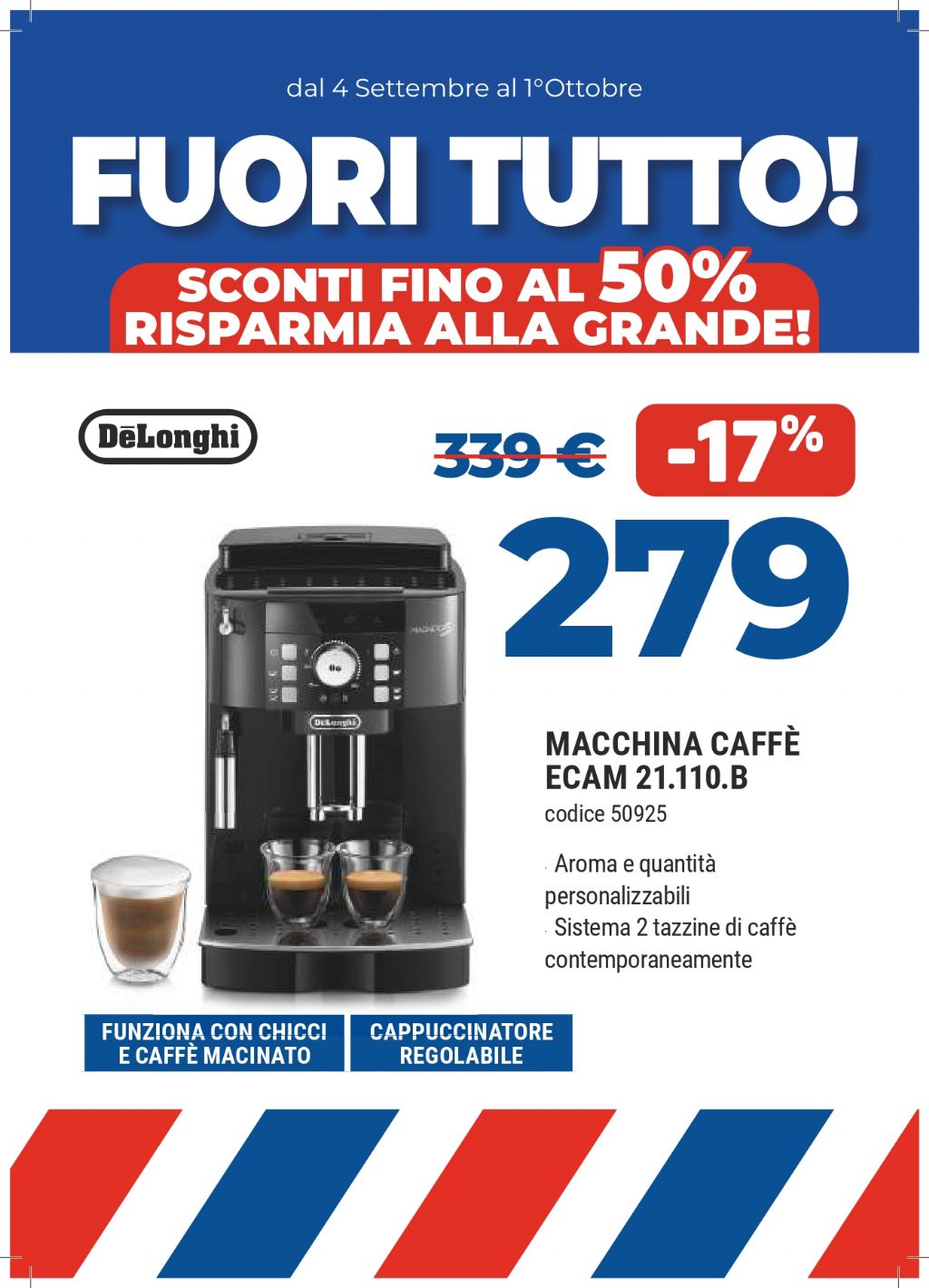 MACCHINA CAFFE DE LONGHI ECAM21.110.B